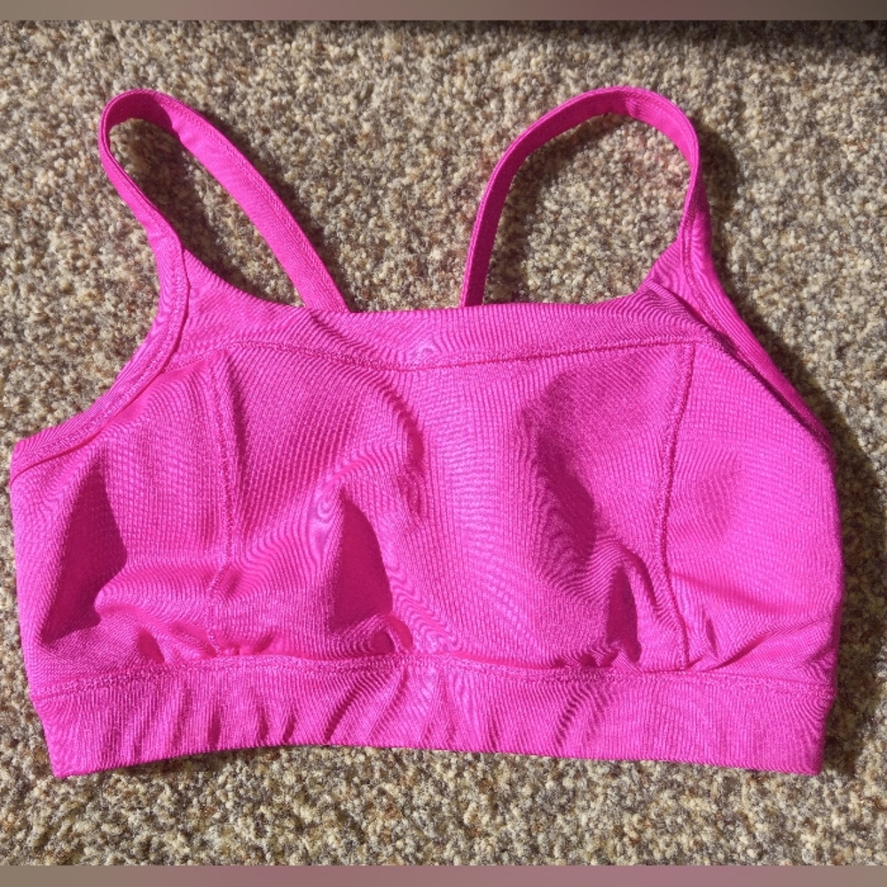 Pink Sports Bra